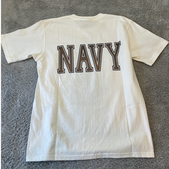 Soffe US Navy T-Shirt Mens M White United States Military Reflective Graphic Tee - Picture 6 of 13